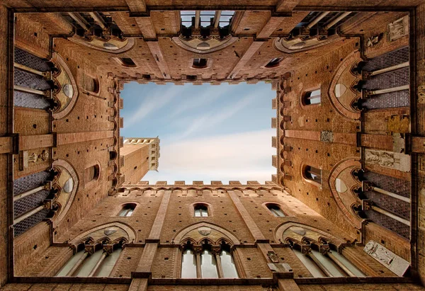 Torre Del Mangia Siena — Stock Photo, Image