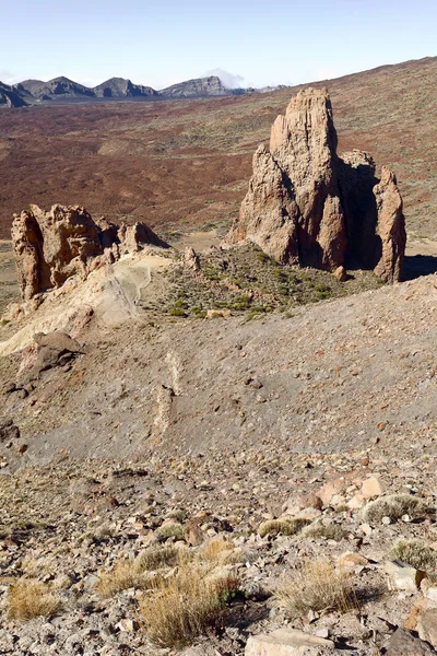 Βραχώδεις Σχηματισμοί Στο Parque Nacional Del Teide Τενερίφη Κανάριοι Νήσοι — Φωτογραφία Αρχείου