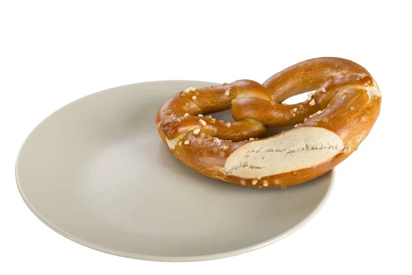 Ένα Pretzel Είναι Ένα Είδος Ψημένου Προϊόντος Ψωμιού Που Παρασκευάζεται — Φωτογραφία Αρχείου