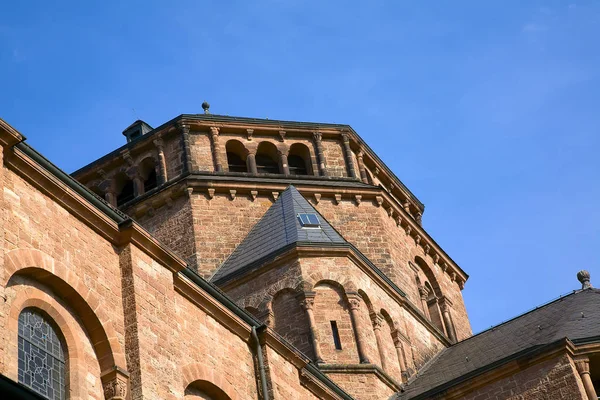 Die Kirche Dillingen Einem Sonnigen Morgen Saarland — Stockfoto