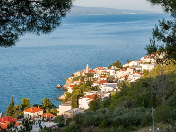 Spettacolare Vista Del Villaggio Dalmata Pisak Croazia — Foto Stock
