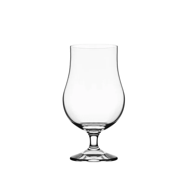 Empty Beerglass Isolated White — Stock Photo, Image