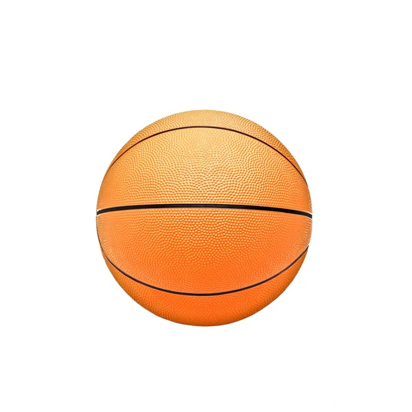 Basketballball Auf Weißem Hintergrund — Stockfoto