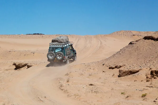 Deserto Carro Morto Segundo Plano Rum Wadi Jordan — Fotografia de Stock