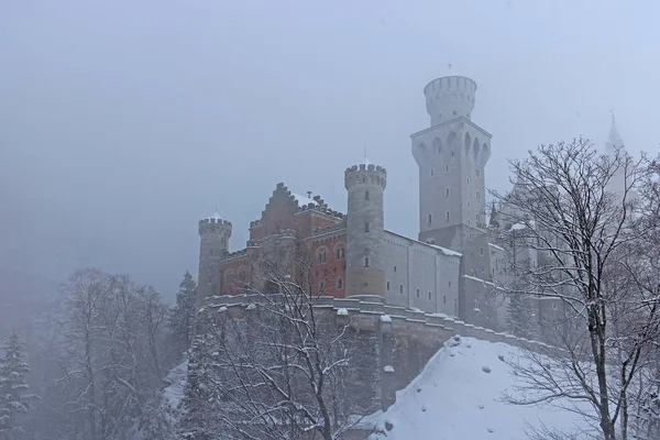 Castillo Hohenschwanstein Invierno — Foto de Stock