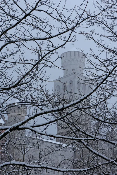 Castle Hohenschwanstein Winter — Stock Photo, Image