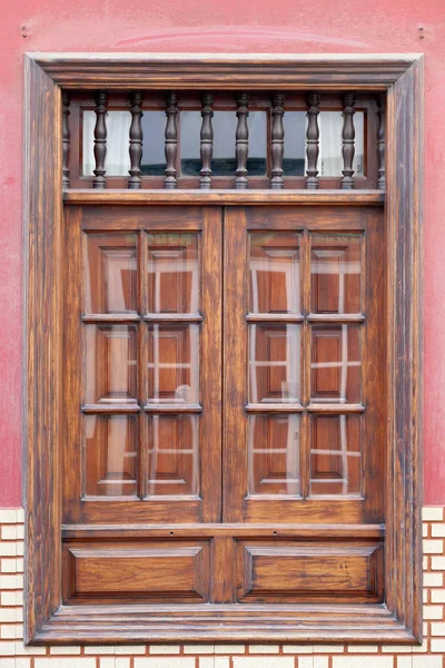 Stare Historyczne Okno Puerto Cruz Teneryfa Wyspy Kanaryjskie Hiszpania — Zdjęcie stockowe