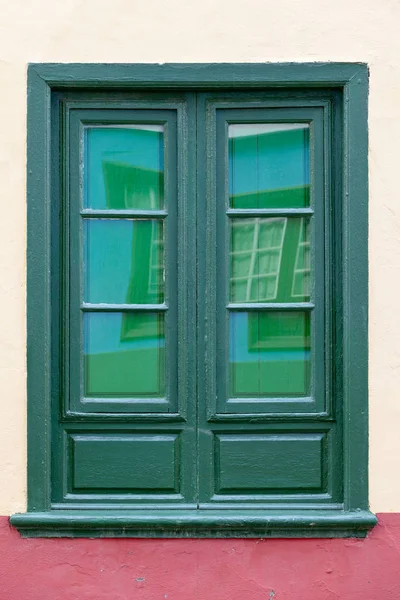 Antigua Ventana Histórica Puerto Cruz Tenerife Islas Canarias España —  Fotos de Stock