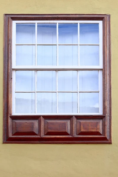 Old Historic Window Puerto Cruz Tenerife Canary Islands Spain — Stock Photo, Image