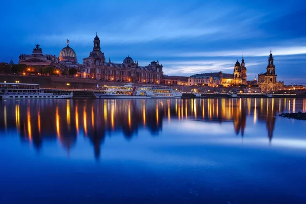 Дрезден Старе Місто Синю Годину — стокове фото