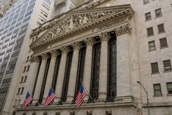 Fachada Bolsa Nueva York — Foto de Stock