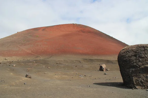 ランサローテの火山地帯は — ストック写真
