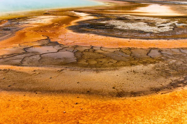 Grand Prismatic Spring Yellowstone National Park Wyoming Estados Unidos —  Fotos de Stock