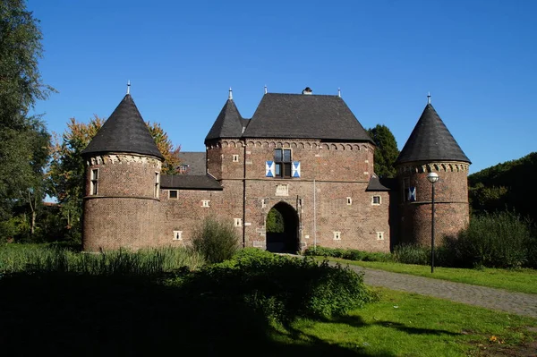 Vista Panorámica Majestuosa Arquitectura Medieval Del Castillo — Foto de Stock