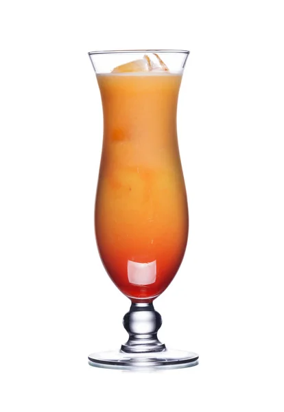 Skruvmejsel Alkoholhaltig Cocktail Orkanglas Isolerad Vitt — Stockfoto