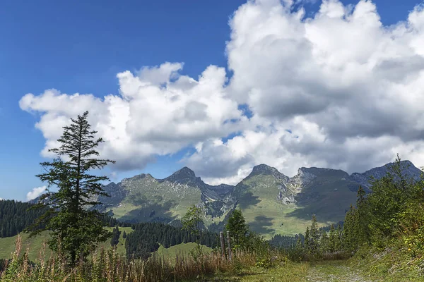 Vista Panorámica Del Hermoso Paisaje Los Alpes — Foto de Stock