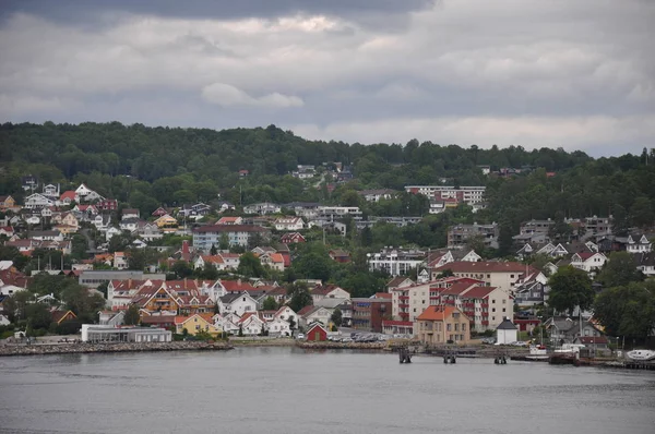 Oslo Capitale Della Norvegia Trova Sulla Costa Meridionale Dei Paesi — Foto Stock