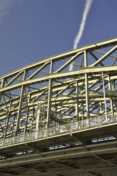 Hohenzollernbrücke Köln Über Den Rhein — Stockfoto