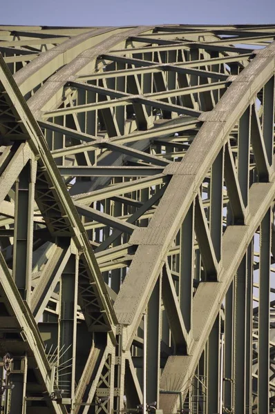 Гогенцоллернский Мост Кёльне Через Рейн — стоковое фото