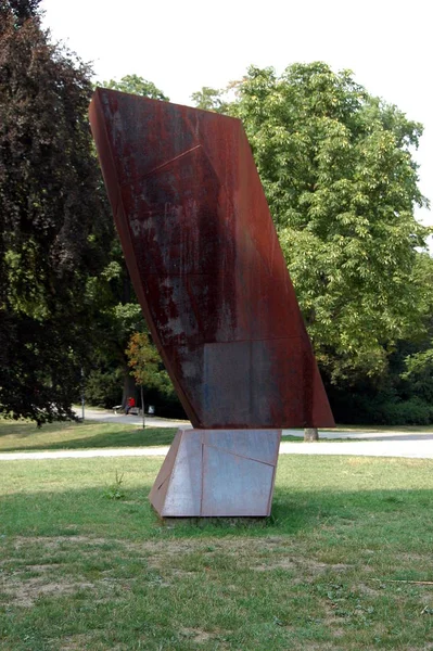 Sculpture Speyerer Head Par Franz Bernhard Dans Speyer — Photo