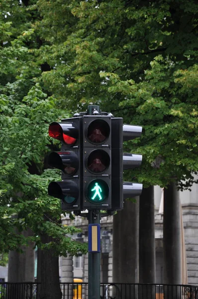 Traffic Light Pedestrian Traffic Light Green Norway Oslo — Stock Photo, Image