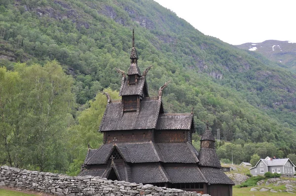 Borgund Stave Church Norway — 图库照片