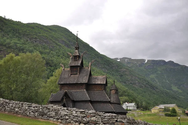 Borgund Stave Kirche Norwegen — Stockfoto