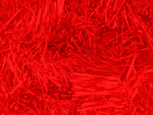 Рождественская Мишура Монохромный Красный Тон Полезный Качестве Абстрактного Фона Поздравительной — стоковое фото
