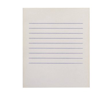 Clean shopping list on a white background clipart