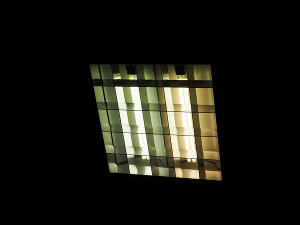 Bir Floresan Neon Enerji Tasarrufu Ampulü — Stok fotoğraf