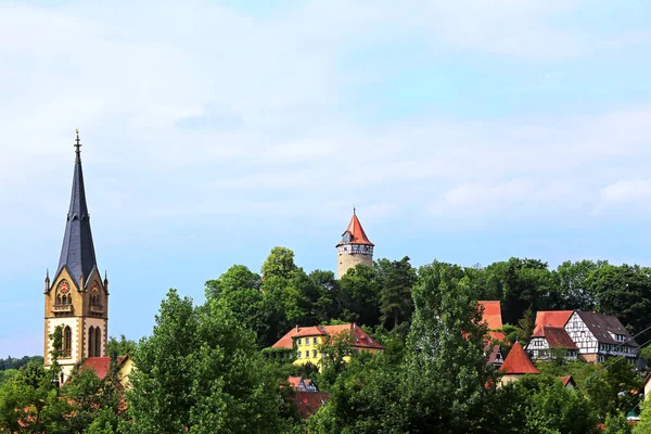 Vacker Utsikt Över Majestätisk Medeltida Arkitektur — Stockfoto