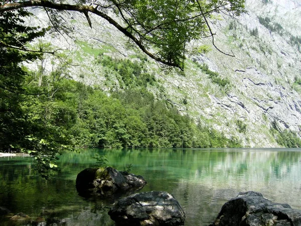 Lago Superiore Sul Koenigssee — Foto Stock