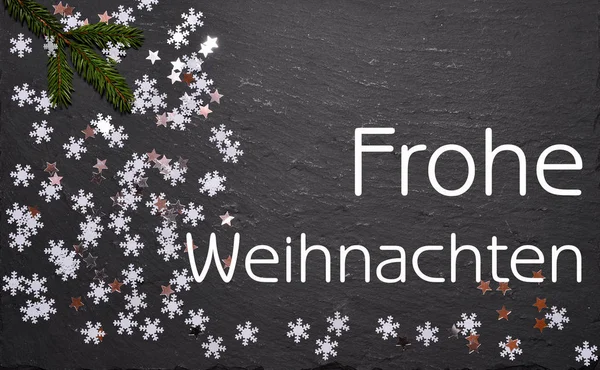 Frohe Weihnachten Hintergrund Mit Sternen Schiefer — Stockfoto