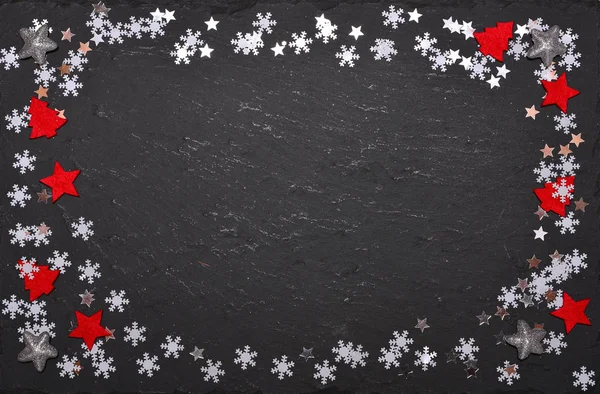 Christmas Background Stars Slate — Stok fotoğraf