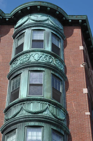 Boston Massachusetts Fassaden Der Nähe Der Alten Nordkirche Detail — Stockfoto