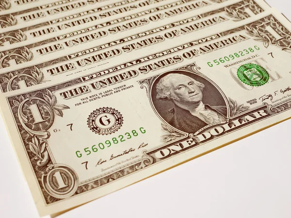 Billetes Dólar Aspecto Vintage Dólar Moneda Los Estados Unidos Útil —  Fotos de Stock