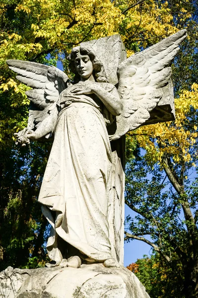 Могила Ангелов Религиозная Скульптура Могиле — стоковое фото