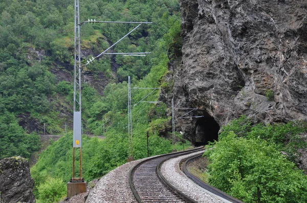 Flam Railway Rails Railway Railway Track — Fotografia de Stock