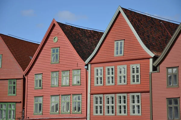 Bergen Bryggen Πόλη Norway Tyskebryggen — Φωτογραφία Αρχείου