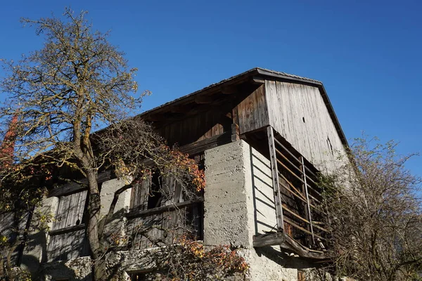 Historyczne Gospodarstwo Osttirol Tristach — Zdjęcie stockowe