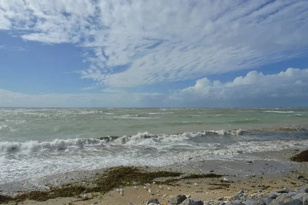 Tiempo Tormentoso Costa Atlántica — Foto de Stock