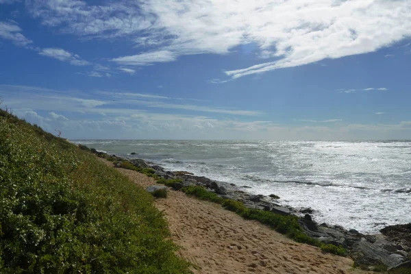 Stürmisches Wetter Der Atlantikküste — Stockfoto