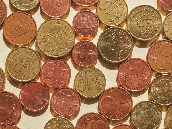 Moneta Euro Dell Unione Europea — Foto Stock