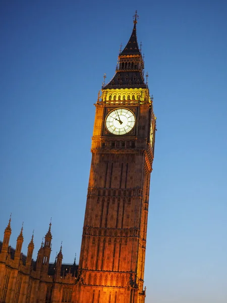 Big Ben Houses Parliament Aka Westminster Palace Night London — Φωτογραφία Αρχείου