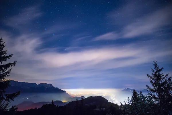 Lattea Stelle Nel Cielo Notturno — Foto Stock