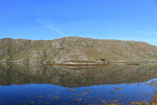 유색적 호수에 물이끼 — 스톡 사진