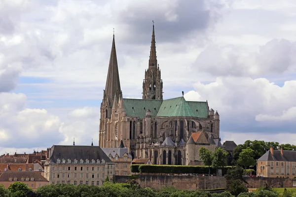 Catedral Notre Dama Chartres Vista General —  Fotos de Stock