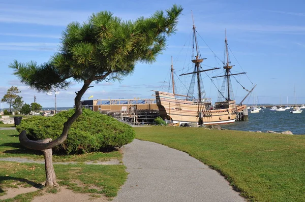 Usa Massachusetts Plymouth Anlandeort Der Mayflower Pilgrim — Φωτογραφία Αρχείου