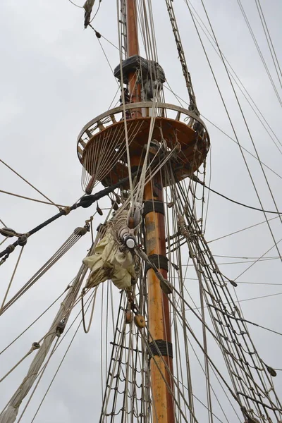 Vista Panorâmica Navio Vela — Fotografia de Stock