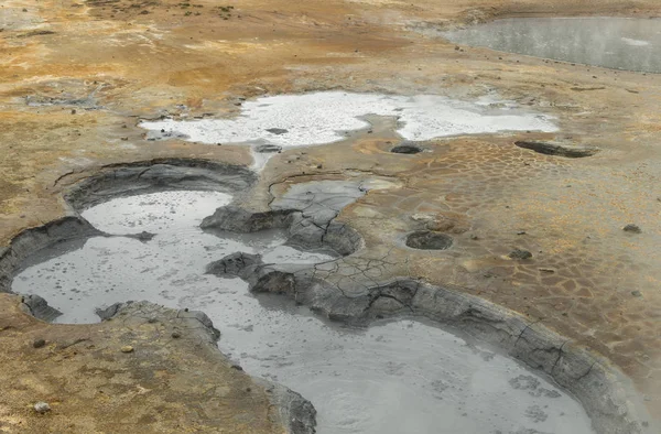 Foto Mostra Uma Fonte Geotérmica Iceland — Fotografia de Stock